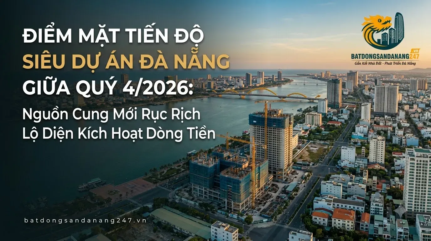 Điểm Mặt Tiến Độ Siêu Dự Án Đà Nẵng Giữa Quý 4/2026: Nguồn Cung Mới Rục Rịch Lộ Diện Kích Hoạt Dòng Tiền