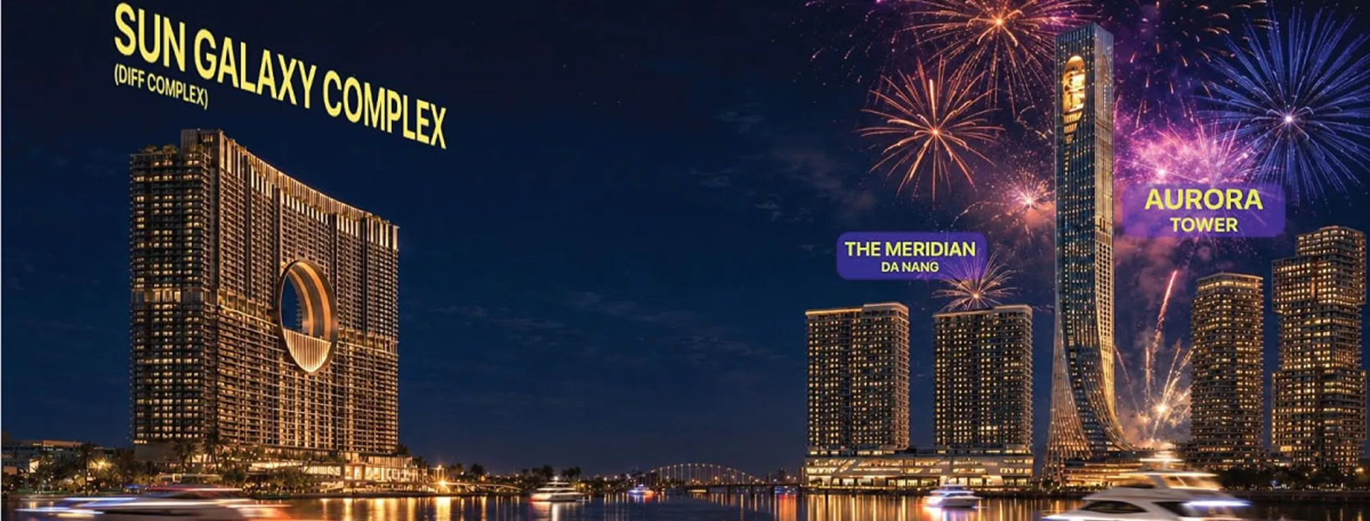 Phối cảnh tổng thể dự án Sun Galaxy Complex Đà Nẵng