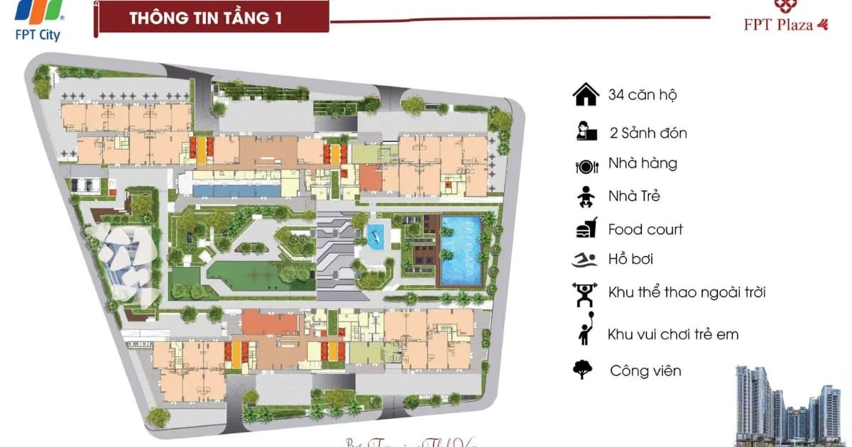 Tổ hợp căn hộ cao cấp FPT Plaza 4